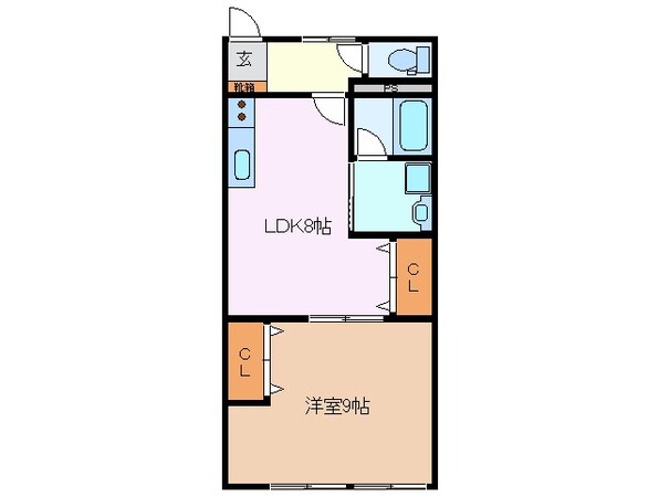 伊勢松本駅 徒歩10分 2階の物件間取画像